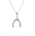 Wishbone Diamond Pendant Necklace